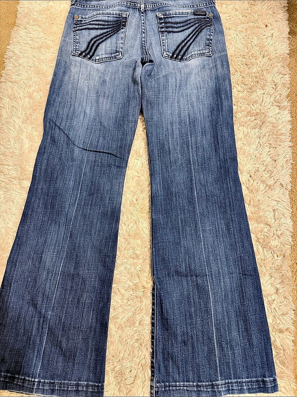7 for All Mankind Doja Bootcut Jeans Waist 27 Blue